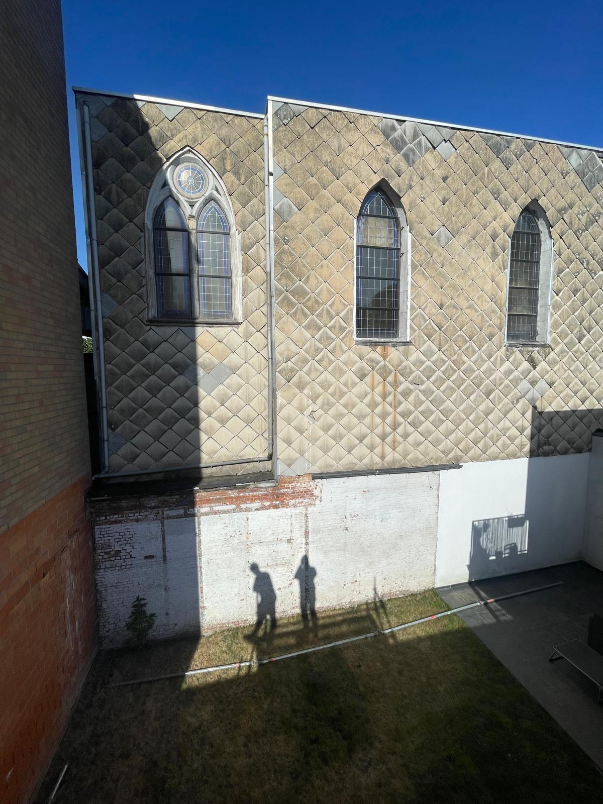 originele toestand kapelmuur