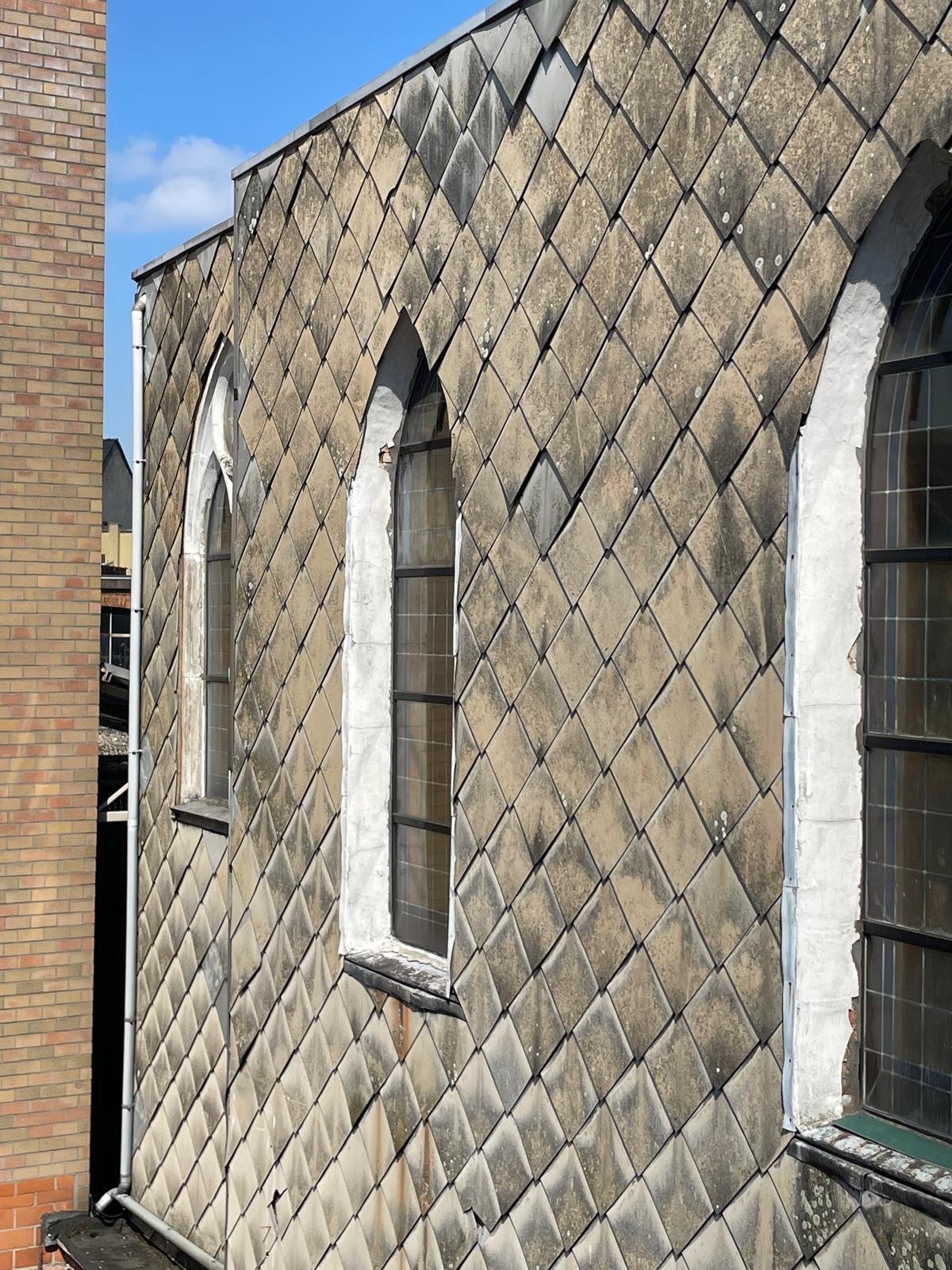 originele toestand kapelmuur